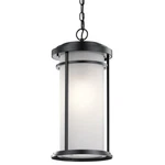 Kichler 49689 Black Toman Single Light 10"W Outdoor Pendant. Fixed Price $284.97.