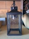 Progress Lighting P560154-031 Black Outdoor Wall Lantern With Clear Seeded Glass. Fixed Price $28.44.
