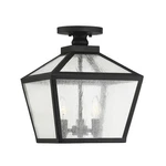 Savoy House Woodstock 3-LIGHT Outdoor Ceiling Light, Black 5-105-BK. Fixed Price $352.00.