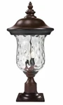 Z-lite 533PM-BK Outdoor Pier Mount, Clear Water Glass. Fixed Price $240.00.