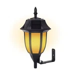 Black Solar Wall Pillar Integrated Led Outdoor Light Sconce With Amber Whi. Fixed Price $64.99.