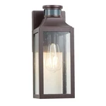 Micsiu 12.75" Bronze Motion Sensor Outdoor Wall Light, Dusk To Dawn Exterior .... Fixed Price $72.27.