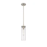 Innovations Lighting Lincoln 1-LT 12" Stem Pendant, Sn/cg 471-1S-SN-G471P-12CL. Fixed Price $224.40.