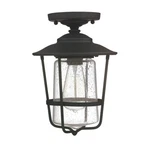 Capital Lighting Creekside Outdoor Ceiling, 12", Black, Clear - 9607BK. Fixed Price $174.00.