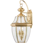 Newbury Light Large Wall Lantern 20 Inches High-polished Brass Finish. Fixed Price $199.99.