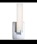 George Kovacs P5040-077-L, Tube Glass Wall Sconce Lighting, 1 Led, Chrome. Fixed Price $189.91.