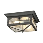 Hdc HB7045A-292 Brimfield 11" Aged Iron Outdoor Ceiling Flush Mount Light. Fixed Price $39.95.