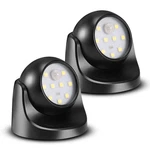 Progreen 6000K Battery Motion Sensor 2 Pack Lights, Black. Fixed Price $38.96.