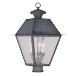 Livex Lighting Mansfield Outdoor Post Head Charcoal 2169-61. Fixed Price $645.96.