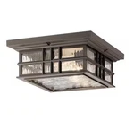 Kichler Beacon Square 2-LIGHT Olde Bronze Outdoor Porch Ceiling Mount. Fixed Price $134.99.