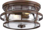 Rustic 14" Outdoor Flush Mount Light, Barnwood & Bronze Finish. Fixed Price $184.99.