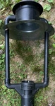 Used Lamp Post Wac Lighting Outdoor Black Metal Ground Mount Fixture. Fixed Price $25.00.