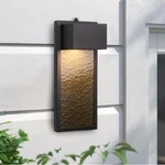 Lamqee 1-LIGHT Black Outdoor Hardwired Led Flush Mount Wall Sconce Dusk To Dawn. Fixed Price $37.64.