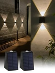Mrzxy Solar Wall Lights Outdoor Up Down Sconce Powered W.... Fixed Price $21.96.