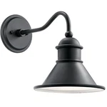 Kichler 49775 Black Northland Single Light 12"H Outdoor Wall Sconce. Fixed Price $244.99.