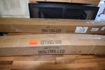 Lot Of (2) Z-lite Stylet 5006-72BK-LED Outdoor Wall Light ***one Damaged***. Fixed Price $250.00.