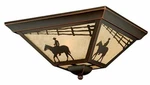 Vaxcel T0109 Trail Outdoor Flush Mount, 14", Burnished Bronze Finish. Fixed Price $240.03.