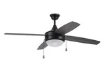 Craftmade Phaze Energy Star 4 Blade 2-LIGHT Indoor Ceiling Fan Flat Black. Fixed Price $253.35.