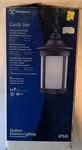 Westinghouse Castle Inn Black Aluminum Outdoor Lantern Pendant Light #67545. Fixed Price $29.99.