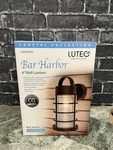 Coastal Bar Harbor 1-LIGHT Black Outdoor Wall Lantern Sconce. Fixed Price $56.00.