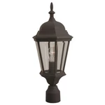 Craftmade Outdoor Straight Glass Medium Post Mount, Black Z255-TB. Fixed Price $79.99.