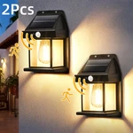 2 Outdoor Solar Wall Lights, Exterior Courtyard Decor. Fixed Price $19.99.