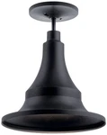 Kichler Hampshire 16" Wide Climates Black Modern Outdoor Ceiling Light. Fixed Price $235.99.