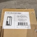 Quoizel Neville Light 15" Outdoor Lantern, Matte Black/etched - NEV8406MBK. Fixed Price $149.90.