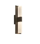 Tech Lighting Qlyft 2 19" Tall Frosted Led Outdoor Wall. Fixed Price $449.99.