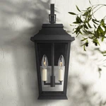 Generation Lighting Warren 19 1/2" Black 2-LIGHT Outdoor Wall. Fixed Price $299.00.