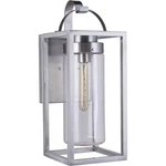 Satin Aluminum One Light Outdoor Wall Mount From The Neo Collection. Fixed Price $154.00.
