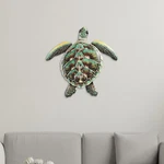 16 1/2"W Green Sea Turtle Wall Plaque Ornament Home Decor Unique Gift. Fixed Price $45.18.