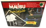Malibu Garden Set Low Voltage Lighting 4 Metal Fixtures 7 Watt 50FT Cable. Fixed Price $99.99.