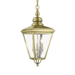 Livex Lighting 27377MS 11"W Pendant - Antique Brass / Brushed Nickel. Fixed Price $1049.96.