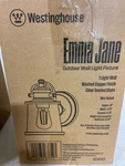 Westinghouse 6361000 Emma Jane Outdoor Wall Sconce, Clear Seedy Glass Shade. Fixed Price $49.50.