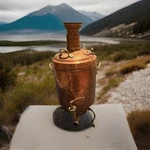 Antique Water Boiling Hammered Copper Spout Fire Pit Heater Coal Fuel. Samovar. Fixed Price $195.00.