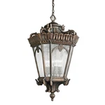 Kichler Tournai Outdoor Pendant 4LT, Londonderry, Clear Seeded - 9564LD. Fixed Price $2889.99.