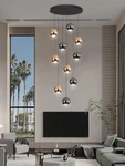 10-LIGHT Led Crystal Chandelier For High Ceilings & Stairways Modern Fixture. Fixed Price $763.99.