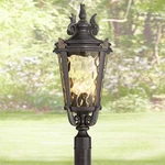 Casa Marseille Rustic Outdoor Post Light Fixture Veranda Bronze Scroll 28" Porch. Fixed Price $349.99.