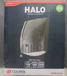 New Halo / Cooper Lighting Floodlight WP1050L Led Wall Pack 1,000 Lms Bronze. Fixed Price $39.99.