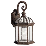 Kichler Barrie 15.5" 1-LIGHT Bronze Outdoor Wall Lantern Sconce Hardwired. Fixed Price $91.99.