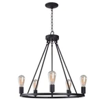 Hixon 5-LIGHT Graphite Chandelier By Kenroy Home. Fixed Price $129.00.
