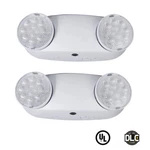 2PACK Emergency Light Fixtures Adjustable Double Heads Lamp W/battery Backup. Fixed Price $33.99.