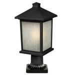 Z-lite 507PHM-533PM-BK Holbrook Outdoor Post Light, Metal Frame, Black Finish. Fixed Price $172.07.