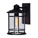 Black One Light Outdoor Wall Lantern From The Belmont Collection. Fixed Price $82.00.