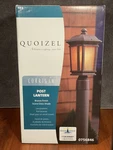 New In Box Quoizel Corrigan Outdoor Post Light Fixture 0756846. Fixed Price $32.95.