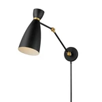 Maxim 11300BKSBR Carillon Articulating Wall Light Sconce-black Satin Brass. Fixed Price $238.00.
