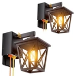 Outdoor Porch Light With Gfci Outlet Dusk To Dawn Waterproof 2 Pcs Black Ehaho. Fixed Price $154.99.