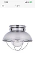 Sea Gull Lighting 8869-98 Sebring Outdoor Ceiling Lights Brushed Stainless Nib!. Fixed Price $39.99.