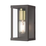 Livex Gaffney Light Outdoor Small Wall Lantern, Bronze/gold/clear 28031-07. Fixed Price $99.96.
